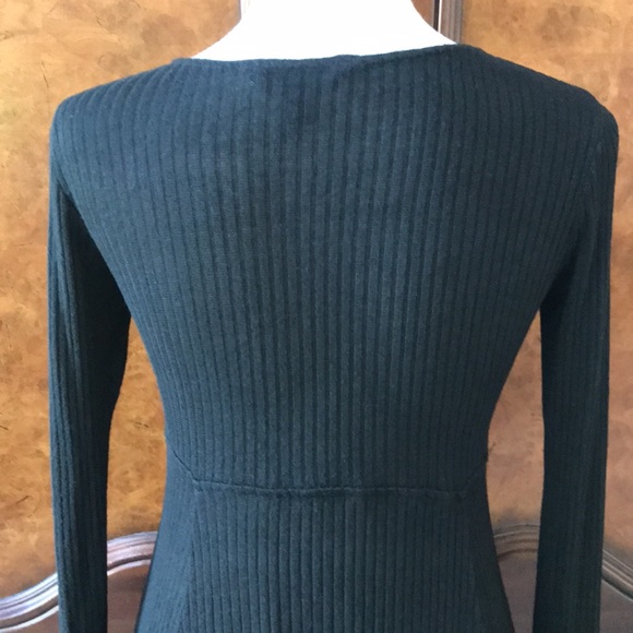 AEO Soft & Sexy Ribbed Knit Long Sleeve V-Neck Sweater Dress - Picture 7 of 14